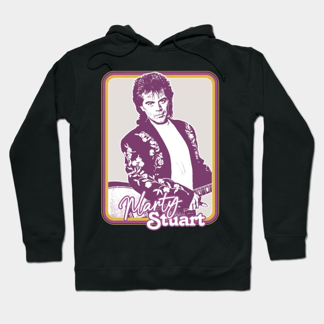 Marty Stuart /// Retro Country Fan Art Design Hoodie by DankFutura